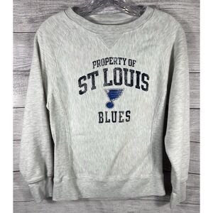 Official NHL-Licensed Women's St. Louis Blues Crewneck Sweatshirt Size Small